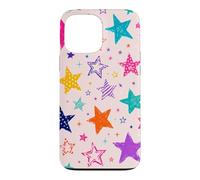 Colorful Vintage Star Doodle Aesthetic Cosmic Art Coque pour iPhone 13 Pro Max