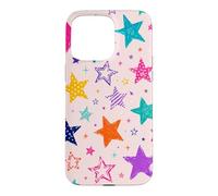 Colorful Vintage Star Doodle Aesthetic Cosmic Art Coque pour iPhone 15 Pro Max