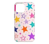 Colorful Vintage Star Doodle Aesthetic Cosmic Art Coque pour iPhone 16 Pro Max