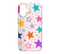 Colorful Vintage Star Doodle Aesthetic Cosmic Art Coque pour iPhone 17