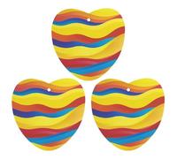 Colorful Waves Lot de 3 désodorisants à suspendre pour voiture, maison, bureau, style gris