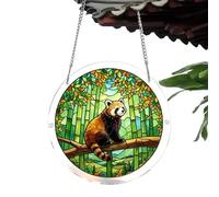 Colorful Window Sun Catcher - 18cm Acrylic Puzzle Hanging Pendant, Decorative Prism Light Ornament | Vibrant Home Garden Backyard Tree Spring Party Decoration