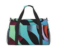 Colorful World Sac de voyage à main - Sac de week-end durable, sac fourre-tout de voyage, sac de voyage, sac de voyage, sac portable, sac fourre-tout pour équipement de voyage, Noir , Taille unique