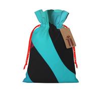 Colorful World Sacs cadeaux de Noël avec cordon de serrage, sacs de Noël avec étiquettes, sac d'emballage réutilisable Père Noël