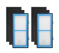 Colorfullife Lot de 2 + 4 filtres Type HEPA pour purificateurs d’air Holmes AER1 - pour Remplacement Total des filtres à air HAPF30AT et HAP242-NUC - 2 filtres HEPA + 4 filtres à Charbon Actif