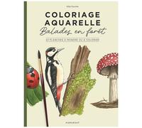 Coloriage & Aquarelle Balades En Forêt - 22 Planches À Peindre Ou À Colorier
