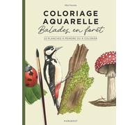 Coloriage aquarelle - Balades en forêt