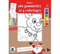 Coloriage Avec Peinture Pinceau Et Gommettes Motif De Noël 1
