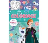 Disney La Reine des Neiges - Coloriage avec stickers (Olaf et reine Anna) - offerts