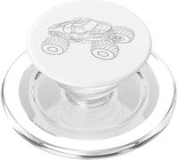 Coloriage de Mandala de Camion Monstre pour Les Enfants PopSockets PopGrip pour MagSafe
