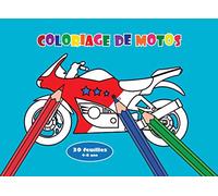 Coloriage de motos.: 30 feuilles de moto à colorier