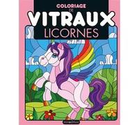 Coloriage de vitraux - Licornes