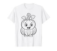 Coloriage d'halloween Enfant Citrouille à colorier T-Shirt Graphique avec Valeur