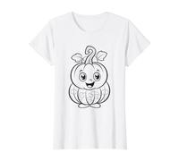 Coloriage d'halloween Enfant Citrouille à colorier T-Shirt Graphique avec Valeur