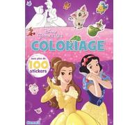 Disney Princesses - Coloriage avec plus de 100 stickers - Livre de coloriage pour enfants avec stickers - Dès 4 ans