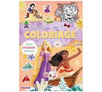 Coloriage Disney Princesses (Raiponce Et Vaiana Bateau) - Avec Stickers Offerts