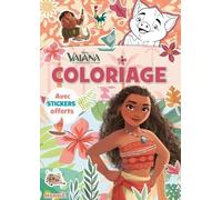 Coloriage Disney Vaiana (Vaiana, Pua Et Maui) - Avec Stickers Offerts