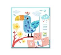 Coloriage - DJECO - 3 pochoirs - Multicolore - 4 pochoirs - 12 feuilles imprimées