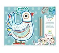 Coloriage enfant à révéler Djeco Animaux de la forêt Multicolore E