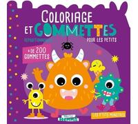 Mon P'tit Hemma - Coloriage et gommettes pour les petits - Les P'tits monstres - 3 ans - livre de coloriage et de gommettes - gommettes repositionnables