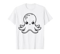 Coloriage et Peinture d'une Pieuvre à Faire soi-même T-Shirt Graphique avec Valeur