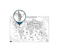 Carpentras Sign Coloriage Géant "L'atlas" 80 X 120 Cm