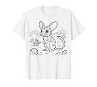 Coloriage gerboise la Souris à colorier soi-même T-Shirt Graphique avec Valeur