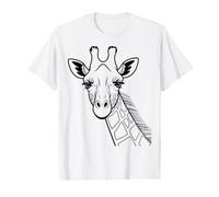 Coloriage Girafe à colorier et à Peindre soi-même T-Shirt Graphique avec Valeur