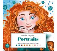 Coloriage Grand carré Mystères - Portraits