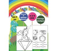 Coloriage Intelligent: Colorier en utilisant l'addition et la soustraction simples pour stimuler la mémoire de votre enfant de 3 à 6 ans