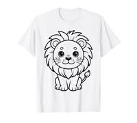 Coloriage Lion à colorier soi-même T-Shirt Graphique avec Valeur