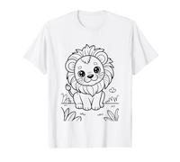 Coloriage Lion à colorier soi-même T-Shirt Graphique avec Valeur