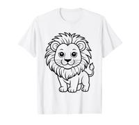 Coloriage Lion à colorier soi-même T-Shirt Graphique avec Valeur