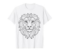 Coloriage Lion à colorier soi-même T-Shirt Graphique avec Valeur