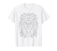 Coloriage Lion à colorier soi-même T-Shirt Graphique avec Valeur