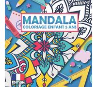 coloriage mandala enfant 5 ans: 40 dessin mandalas facile à colorier pour enfants de 5 ans | livre mandala grand format pour enfants 5 ans | mandala anti-stress enfant | mandala enfant 5 ans