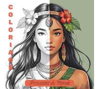 Coloriage Princesse du Monde: livre de 40 coloriages adulte et adolescents de Princesse Moderne à travers le monde, à partir de 10 ans