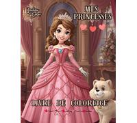 Coloriage princesses - Livre de coloriage magique pour enfants de 4 à 8 ans: 54 coloriages de princesses faciles et mignons - Activité créative et cadeau idéal pour filles
