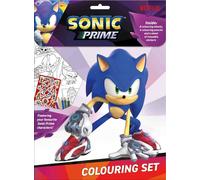 Coloriage Sonic avec carnet de notes Multicolore Multicolore One Size