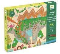 Coloriage sur bois - dino world - Djeco Vert G
