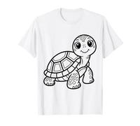 Coloriage Tortue Marine à colorier et à Peindre soi-même T-Shirt
