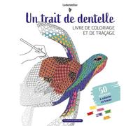 Coloriage, un trait de dentelle 50 animaux à colorier et tracer - Ledentellier - Un Dimanche Apres-Midi - broché - Livre-jeu