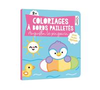 Coloriages à bords pailletés - Augustin le pingouin