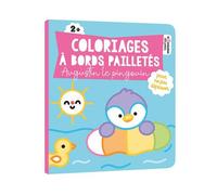 Coloriages à bords pailletés - Augustin le pingouin
