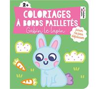 Coloriages à bords pailletés - Gabin le lapin