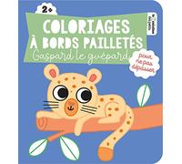 Coloriages à bords pailletés - Gaspard le guépard