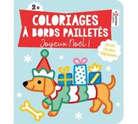 Coloriages à bords pailletés - Joyeux Noël !