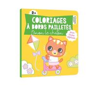 Coloriages à bords pailletés - Ninon le chaton