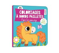 Coloriages à bords pailletés - Noé le poney