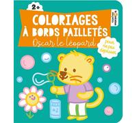 Coloriages à bords pailletés - Oscar le léopard - Carol Herring - Deux Coqs D'or - broché - Document jeunesse